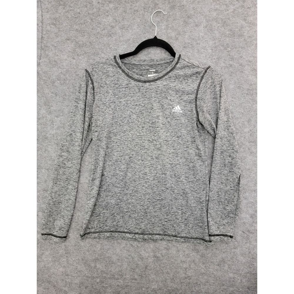 Adidas Golf Lightweight LS Tech Performance Pullover Men's Heather Gray Size S